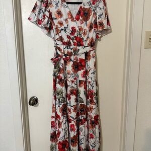Floral midi dress